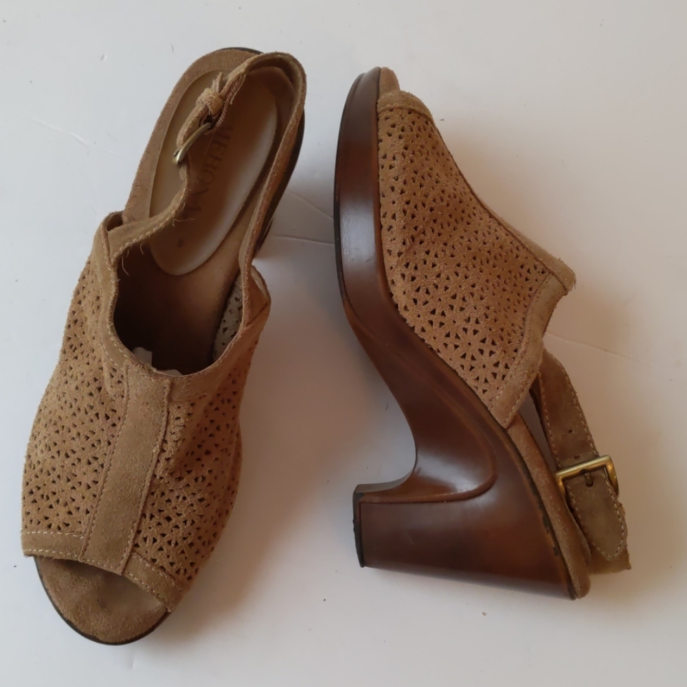 Merona slingback open toe perforated sandals-sz 7
